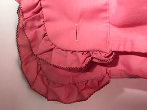 Palm Beach Vintage Fuscia Pink Men's Disco Ruffled Tuxedo Shirt Size Medium