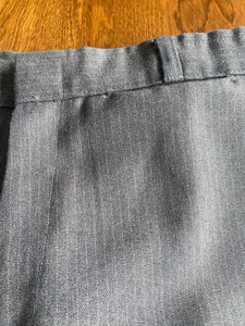 Brown Pinstripe Angel Flight Disco Flare Pants 36x32
