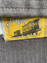 Brown Pinstripe Angel Flight Disco Flare Pants 36x32