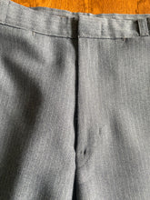 Grey Pinstripe Angel Flight Disco Flare Pants 36x32