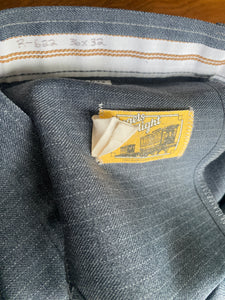 Grey Pinstripe Angel Flight Disco Flare Pants 36x32