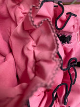 Palm Beach Vintage Fuscia Pink Men's Disco Ruffled Tuxedo Shirt Size Medium
