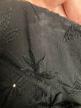 Jerry Gilden Early 1960s Black Embroidered Beaded Sheath Dress