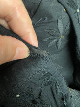 Jerry Gilden Early 1960s Black Embroidered Beaded Sheath Dress