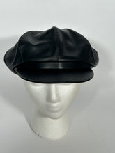 Black Leather Flap Jack Hat