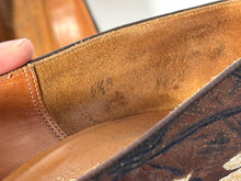 1950s Gold Earthtone Browns Floral Metallic Woven DeLiso Debs Designed by Paulter Heels Sz 5.5