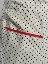 Vintage Black Star Dot Pattern With Pink Trim Apron