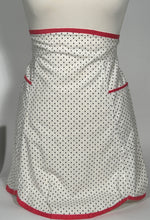 Vintage Black Star Dot Pattern With Pink Trim Apron