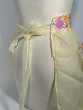 Sheer Yellow Floral Trim Vintage Apron
