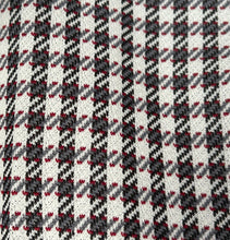 1970s Levis Panatella Grey Red Herringbone Pattern Polyester Flare Pant 38" x 32"