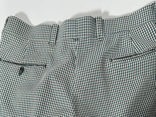 1970s Levis Panatella Checked Pattern Polyester Flare Pant 36" x 31"