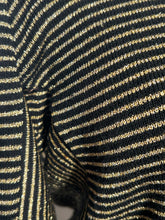 Early 1980s YSL Rive Gauche Made In Hong Kong Metallic 2 Piece Skirt Top