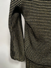 Early 1980s YSL Rive Gauche Made In Hong Kong Metallic 2 Piece Skirt Top