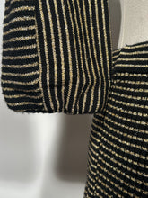 Early 1980s YSL Rive Gauche Made In Hong Kong Metallic 2 Piece Skirt Top