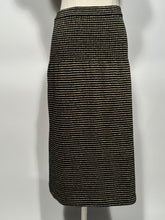 Early 1980s YSL Rive Gauche Made In Hong Kong Metallic 2 Piece Skirt Top