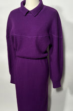 1970s Purple Knit Dress By Courreges Made in Italy