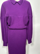 1970s Purple Knit Dress By Courreges Made in Italy