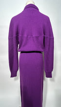 1970s Purple Knit Dress By Courreges Made in Italy