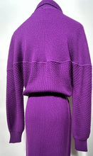 1970s Purple Knit Dress By Courreges Made in Italy