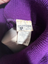 1970s Purple Knit Dress By Courreges Made in Italy