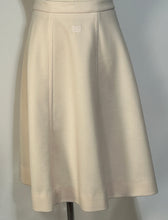 Vintage GG Logo Givenchy 1970s Cream Mini A Line Flare Skirt