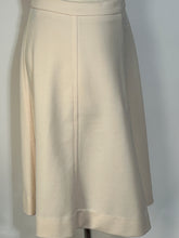 Vintage GG Logo Givenchy 1970s Cream Mini A Line Flare Skirt