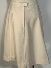 Vintage GG Logo Givenchy 1970s Cream Mini A Line Flare Skirt