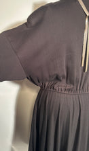 Norma Kamali Cotton Black Jersey Full Skirted Dress