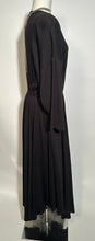 Norma Kamali Cotton Black Jersey Full Skirted Dress