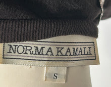 Norma Kamali Cotton Black Jersey Full Skirted Dress