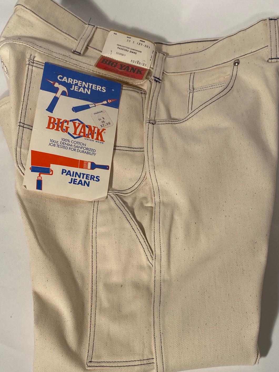 Big Yank 1980s New Old Stock Men's Painter Pants