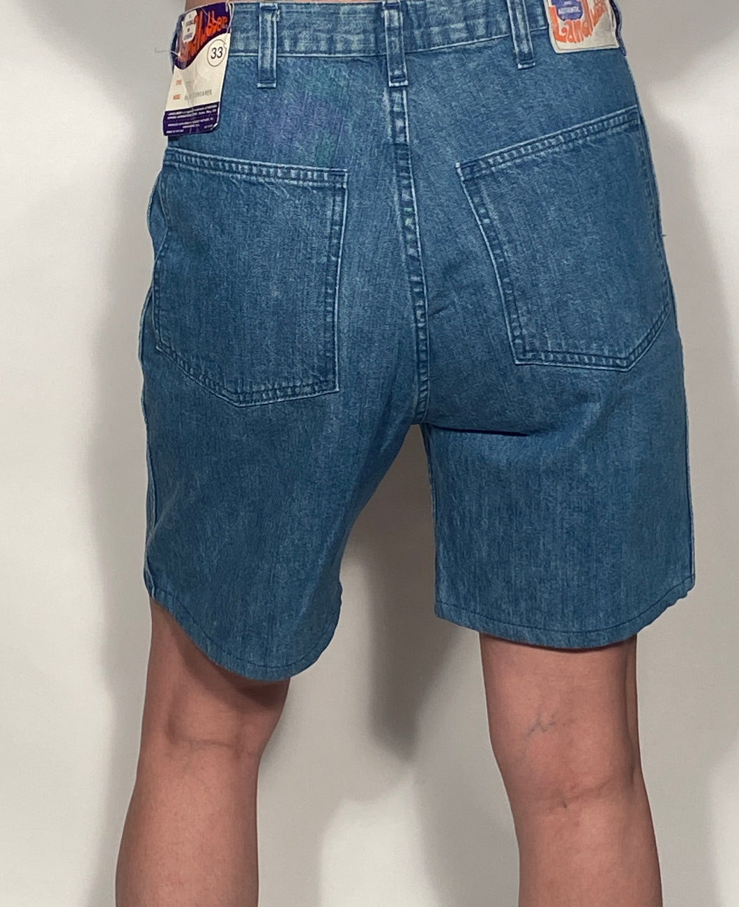 NOS Vintage 1970s Landlubber High Waisted Jean Shorts