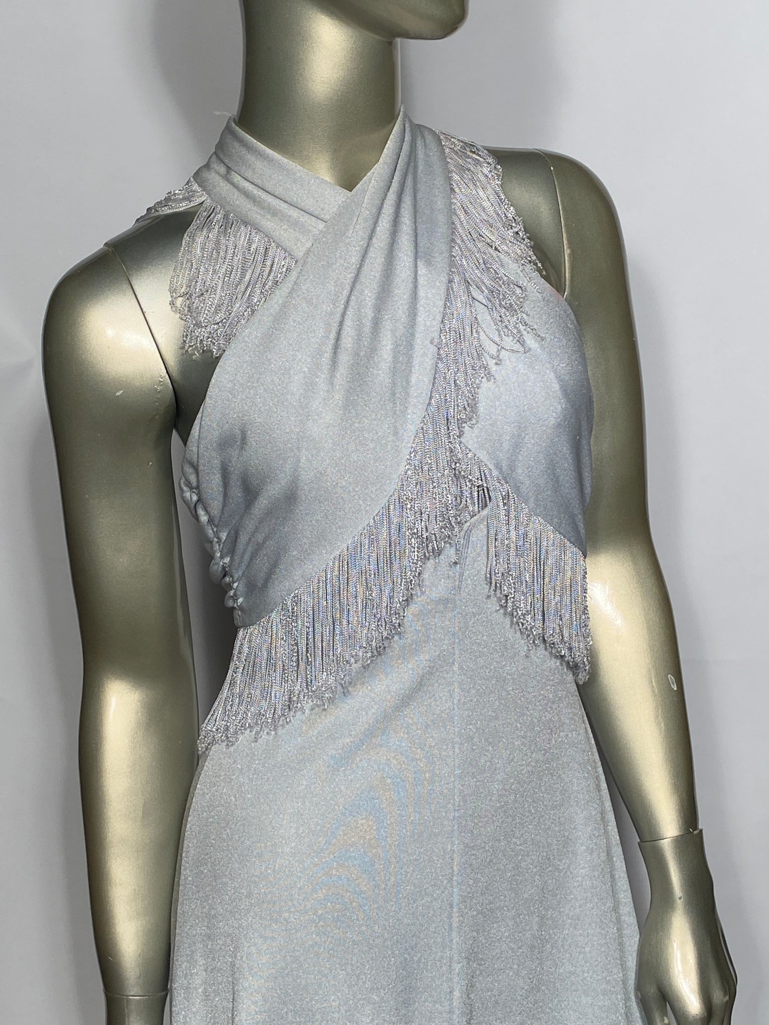 Vintage Fredericks of Hollywood Fringe Baby Blue Disco Dress Divine Finds Vintage Fredericks of Hollywood Fringe Baby Blue Disco Dress Divine Finds