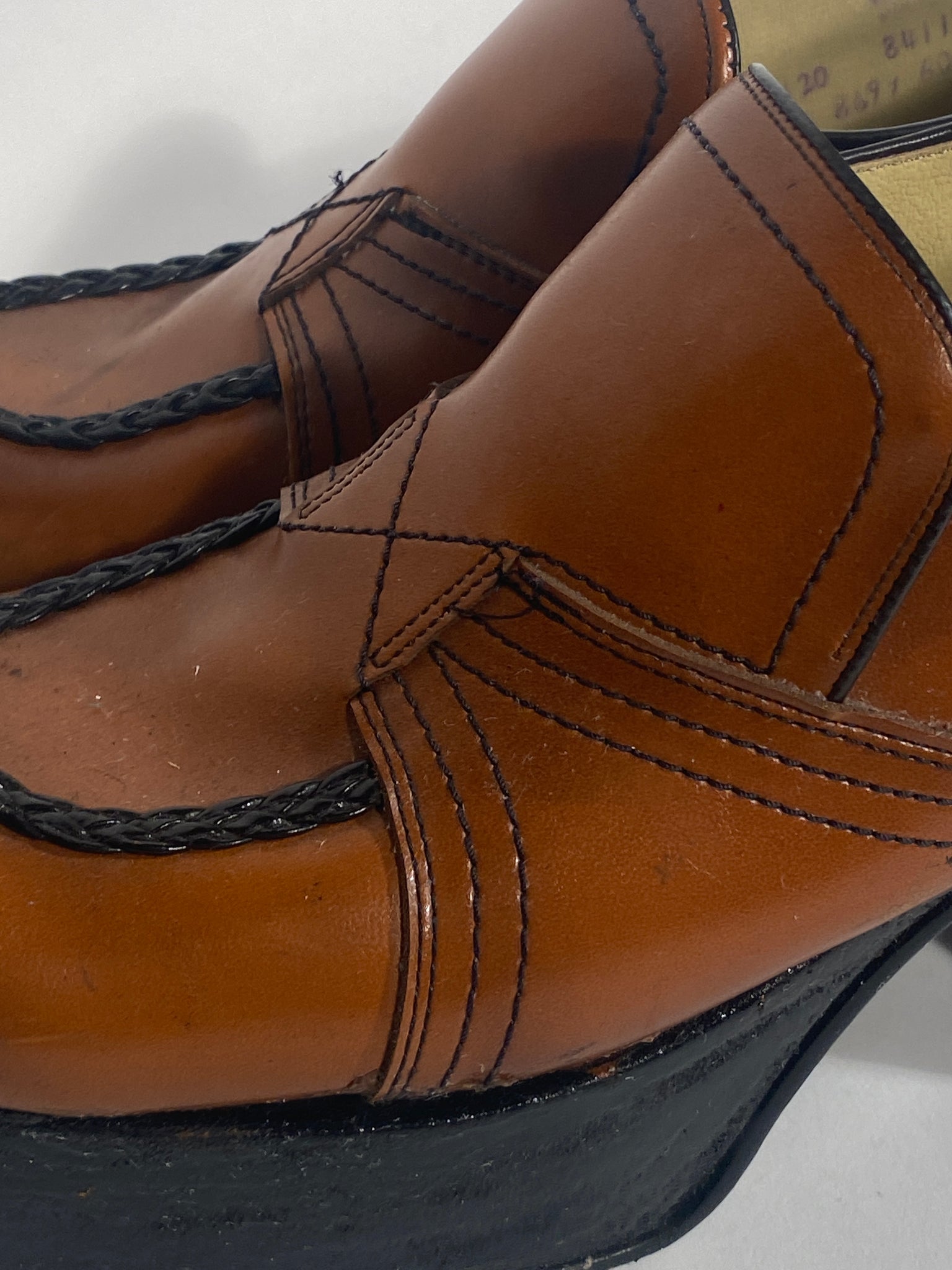 Brown Leather 4 Platform Shoes Size 11.5 Divine Finds Brown Leather 4 Platform Shoes Size 11.5 Divine Finds