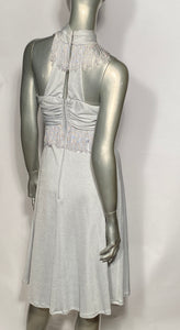 Vintage Fredericks of Hollywood Fringe Baby Blue Disco Dress