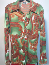 1970s Men's Disco Shirt Size Medium By Flagg Brothers