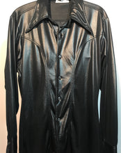 Men's 1970s Black Disco Shirt Size Medium Jack McConnell