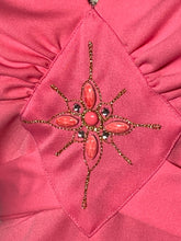 1970s Barbie Pink Jeweled Disco Dress
