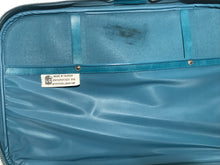 1960s Vintage Sturdy Vinyl Blue Luggage From US Luggage Corporation