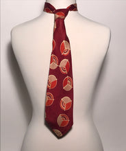 Vintage 1950s Korekt Copper Circular Deco Design Neck Tie