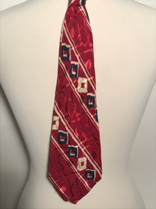 Vintage 1940s Red White & Blue WWII Era Patriot Neck Tie