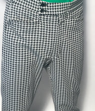 Vintage Men's Golf Black and White Houndstooth Polyester Pants Size 32" Waist