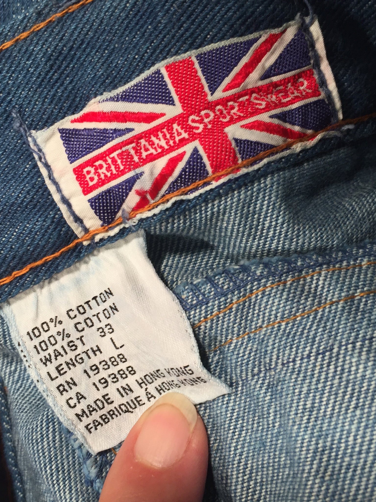Dead Stock 70s Men's Vintage Brittania Sportswear Jeans 33 Bell Botto –  Divine Finds®