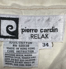 1970s Men's Tall Vintage Pierre Cardin Corduroy Tan Flare Pants 33" x 35"