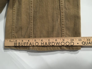 1970s Men's Tall Vintage Hands Off Light Brown Cotton Flare Pants 31" x 33"