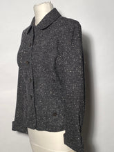 1950s Woman's 2 Piece Suit Grey Flecked Wool Suit By Betty Rose