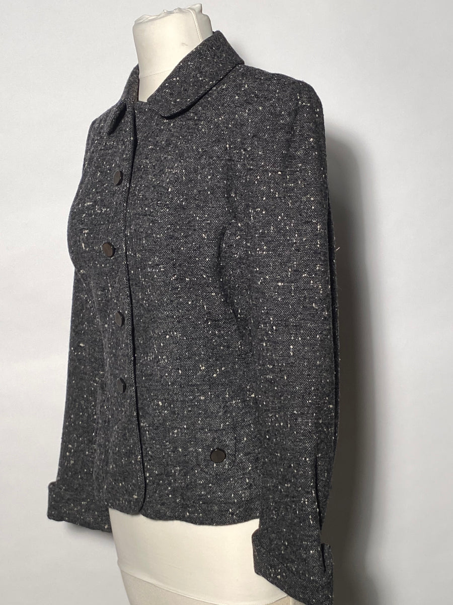 1950s Woman's 2 Piece Suit Grey Flecked Wool Suit By Betty Rose ...
