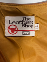 Men's Vintage Leather Shop Carmel Brown Vest Size 44 Tall