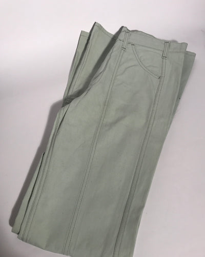 Deadstock Vintage 1970s Levis Light Green Bellbottom Jeans Extra Tall 34
