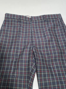 Panatella Levi's Vintage Men's Tall Green Plaid Golf Pants - Plaid 36" x 35"